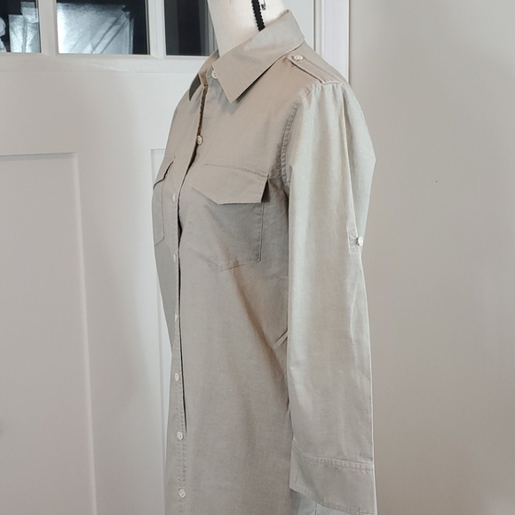 Theory Tan Shirtdress 6 - Picture 3 of 5